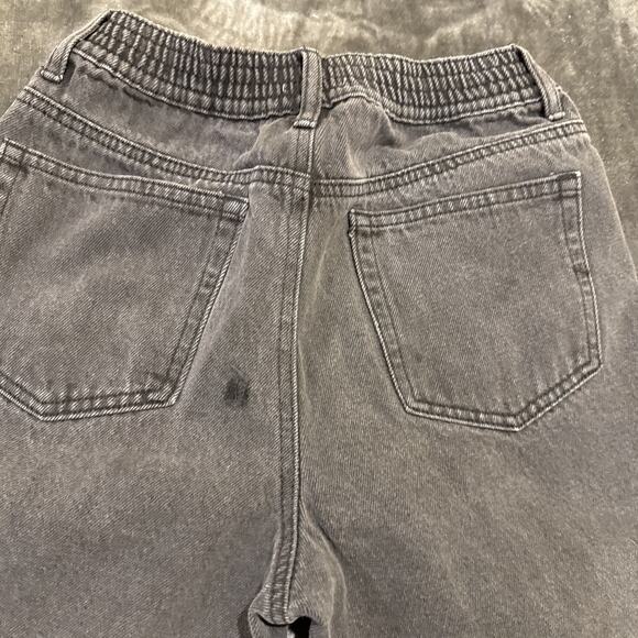 Forever 21-Women's Cropped Jeans-Size XS Elastic Waist 5-Pocket-Black - Picture 9 of 13